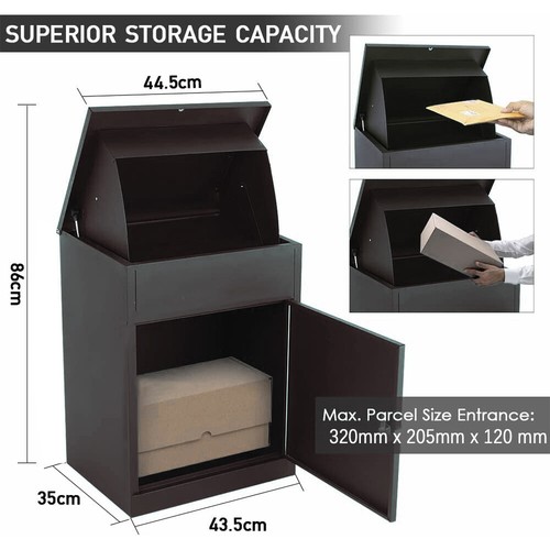 Lockable metal parcel - metal, delivery