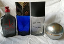 Empty Perfume Bottles (Issey Miyake, CK, Boss), 4 nos; Used