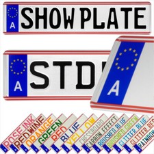 Austria A Badge Österreich Pressed Metal Number Plates Replica Show Trucker Name