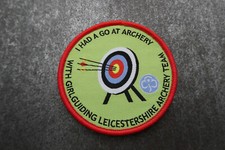 Archery Leicestershire Girl Guides Cloth Patch Badge