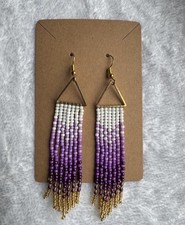 Festival Fringe Earrings Seed