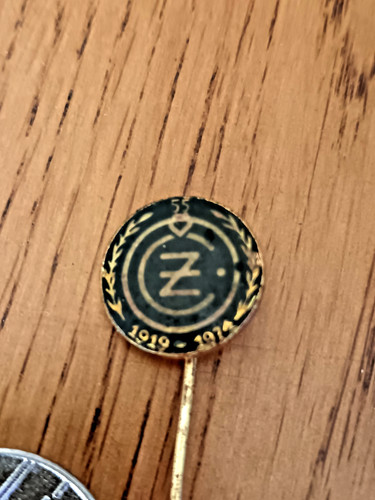 Vintage moped logo - moped, pin