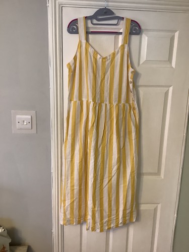 Joules yellow and - white, midi