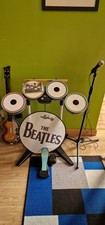 Rockband Harmonix Xbox 360 The Beatles Set Guitar Drums Boxed Good Condition 