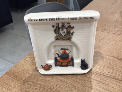 Ww1 crested china fireplace - crested,