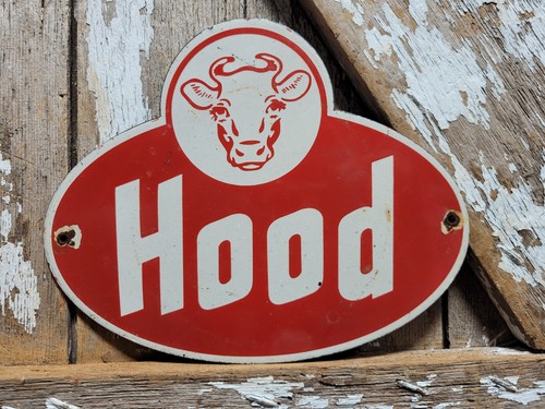 Vintage hood porcelain sign - vintage,