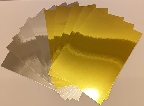300gsm mirror card stock gold - card,