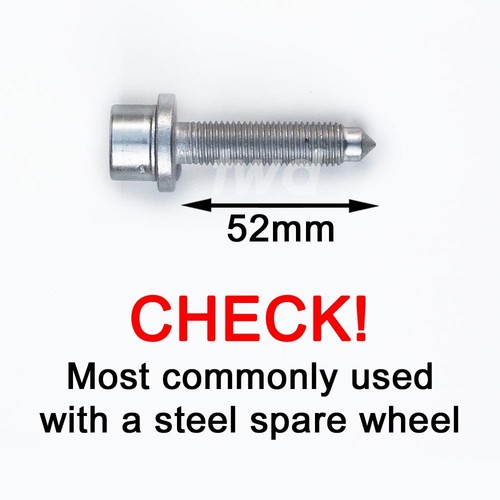 Spare wheel lock bolt - wheel, for