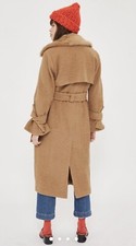 Topshop Camel Coat Size 8