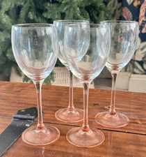 4 Vintage Luminarc France Rose