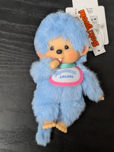 Monchichi colours blue plush - monchichi,