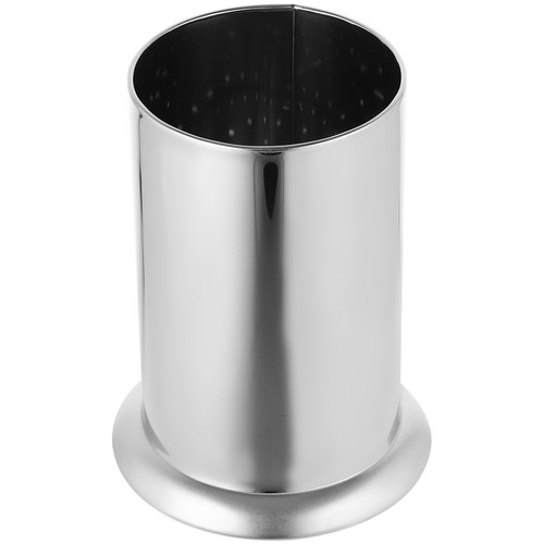 Silver stainless steel straw - silver,