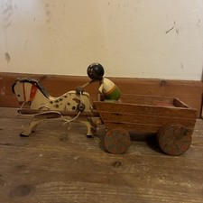 Vintage Wooden Toy Horse and