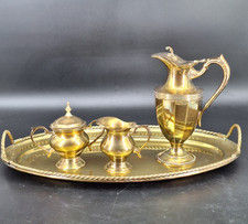 Vtg Brass Silver Plated Inside