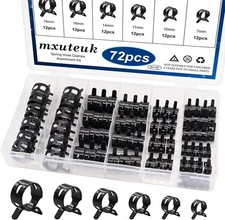 72pcs spring hose clamps - 72pcs,