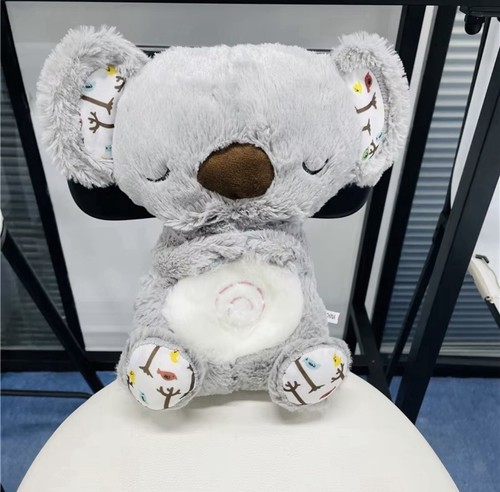Plush toy with breathing