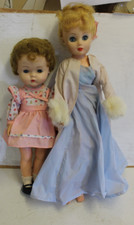 2 x  Chiltern Dolls  hard rubber Good Condition 20" and 16"
