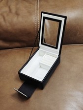 Marks & Spencer Travel Jewellery Box with Mirror, Classic Black, Great Condition