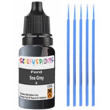 FORD SEA GREY PAINT TOUCH UP PEN/BRUSH FOR SCRATCH CHIP REPAIR