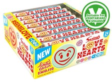 SWIZZELS GIANT Love Hearts Rolls - VEGAN Retro Valentine Sweets 