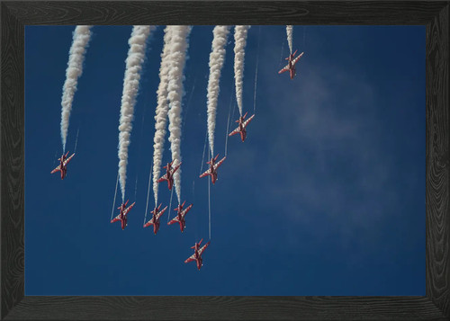 Red arrows formation - arrows,