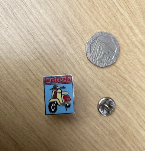 Lambretta scooter pin badge - badge,