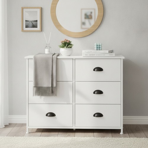 White drawer fabric - fabric, chest