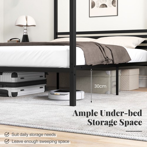Poster canopy platform bed - platform,