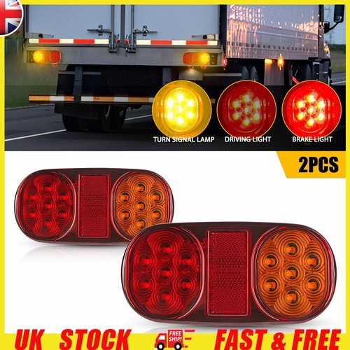 Trailer lamp caravan van - 2x,