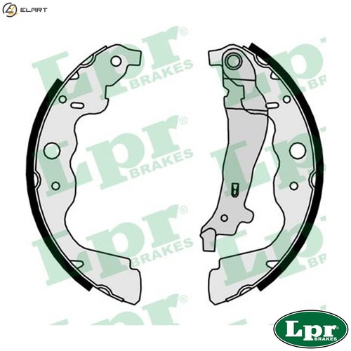 Brake shoe set 09890 - brake,