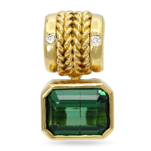 Stern 18k yellow - h., green