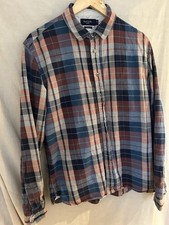 VTG Paul Smith Jeans Tailored-Fit Check Shirt Long Sleeve 100% Cotton Mens (L)
