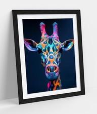 MULTI COLOUR GIRAFFEE ABSTRACT