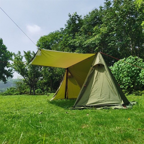 Winter camping pyramid tent - camping,