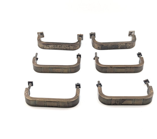 Art deco pull handles set - deco,