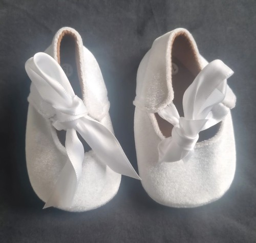 Baby girl white bow - baby, 3-6