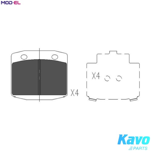 Brake pad set disc - brake,