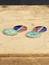 Vintage Enamel RAF Cufflinks 