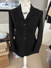Swaine Adeney Black Heavy Hunt Jacket Ladies 36(10) Immaculate- Bespoke