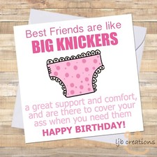 Funny BIG KNICKERS Birthday