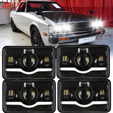 4Pcs 4x6" inch Square LED