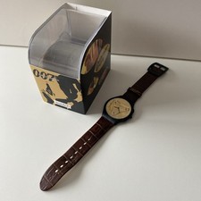 SWATCH WATCH SUYB102 JAMES BOND COLLECTION GOLDENEYE 2002 SKIN CHRONO BNIB RARE