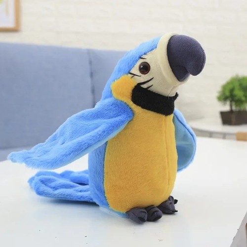 Talking macaw parrot plush - macaw, toy