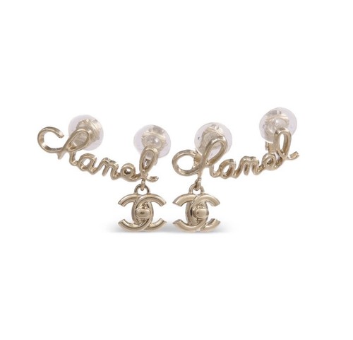 Chanel 21p earrings script - chanel,