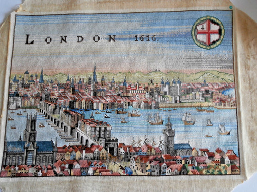 Completed cross stitch panel - stitch,