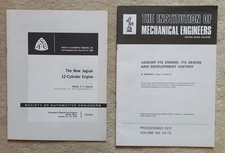 Two technical papers on the Jaguar  V12 engine - by Hassan and Mundy