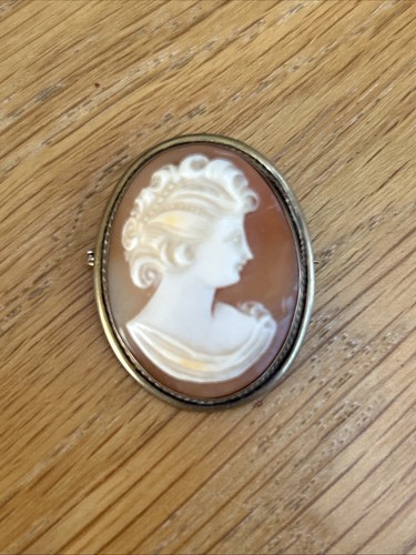 Antique cameo brooch 25mm - brooch, 34