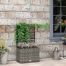 Garden PE Rattan Planter with