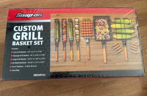 Snap custom grill basket - on,