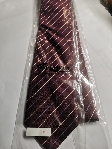 Lewin silk tie red blue - t,